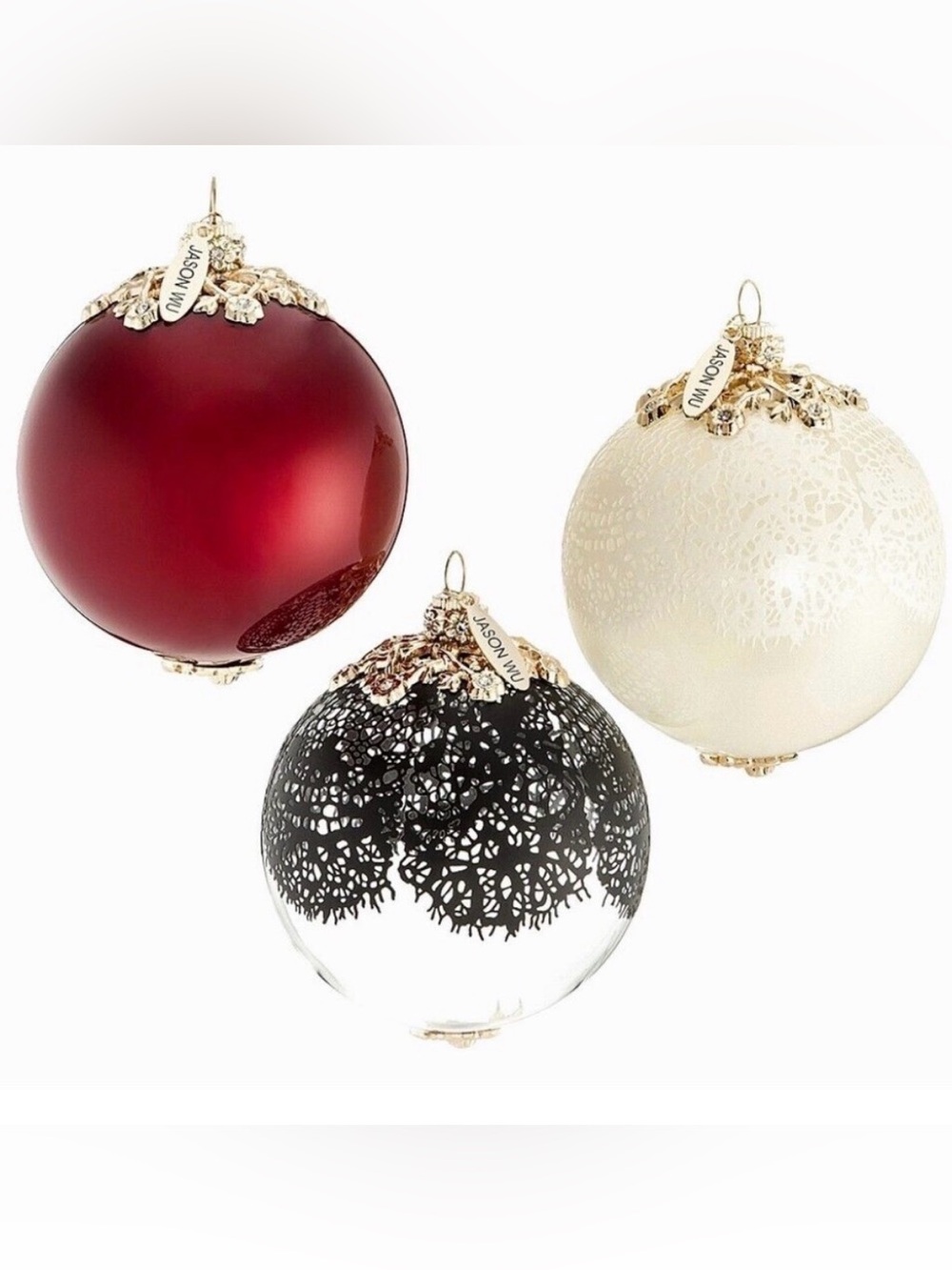 New Jason Wu Boxed Set of 3
Christmas Ornaments made for Neiman Marcus & Target